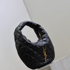 YSL Icarino Bag 17cm Black Sheepskin