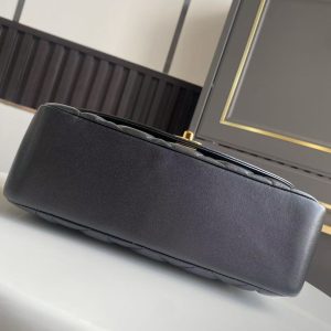 d4f747ec675bb809d79a09f22b5008e0 CC Small Diana Flap Bag Black Lambskin GHW