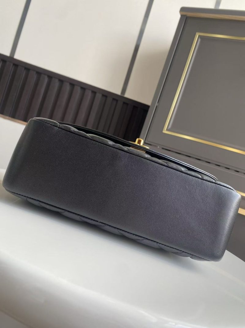 d4f747ec675bb809d79a09f22b5008e0 CC Small Diana Flap Bag Black Lambskin GHW