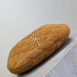 YSL Icarino Bag 17cm Brown Suede