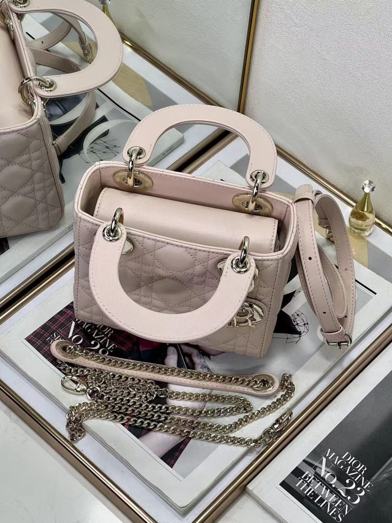 CD Sac Lady Dior Power Pink Lamskin