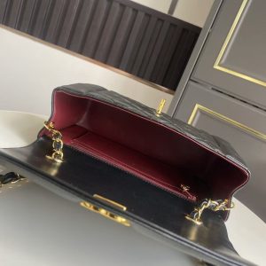 e8a4605217fe8c221f6528dbe49cc2a8 CC Small Diana Flap Bag Black Lambskin GHW