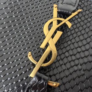 Le 5 a 7 24 Snake Black Lambskin Ghw