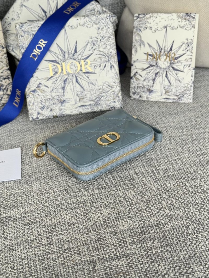 i1712822461_7211_6 CD Logo Caro 11cm Compact Wallet Cloud Blue Calfskin