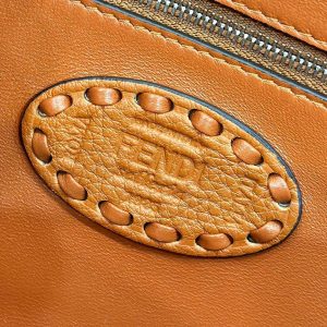 BAGUETTE 27CM BROWN CALFSKIN SILVER HARDWARE