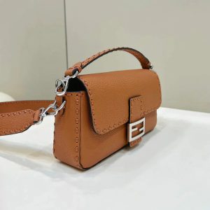 image_bfb69a07-96ef-4862-9d7d-d7bf7f3a9789 BAGUETTE 27CM TAN CALFSKIN SILVER HARDWARE