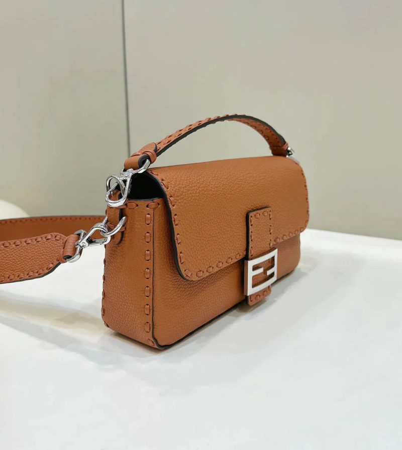 image_bfb69a07-96ef-4862-9d7d-d7bf7f3a9789 BAGUETTE 27CM TAN CALFSKIN SILVER HARDWARE