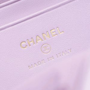 Chanel Mini Backpack Pink Purple Calfskin 335680