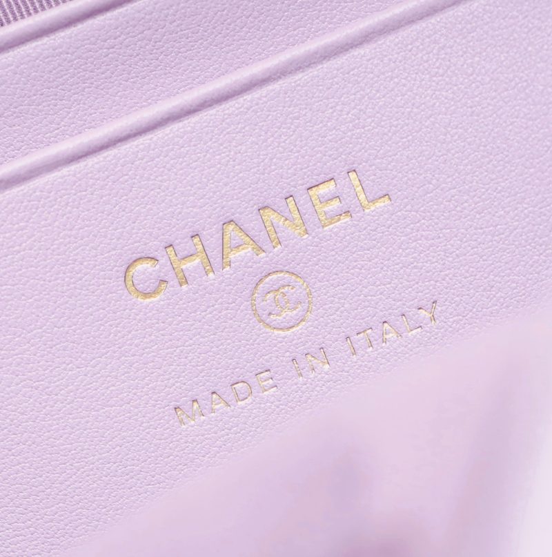 Chanel Mini Backpack Pink Purple Calfskin 335680