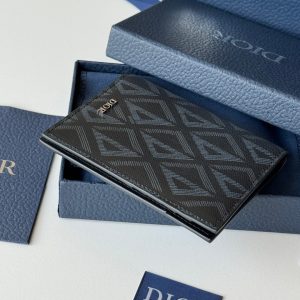 CD Diamond Saddle Passport Black Cowhide