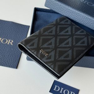 CD Diamond Saddle Passport Black Cowhide