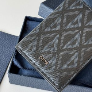 CD Diamond Saddle Passport Black Cowhide