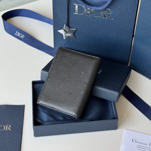 CD Saddle Passport Black Jacquard Cowhide