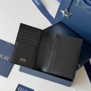 CD Saddle Passport Black Jacquard Cowhide