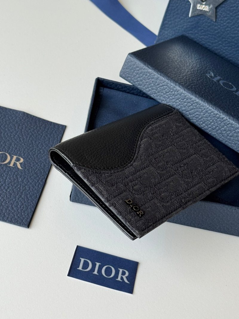 CD Saddle Passport Black Jacquard Cowhide