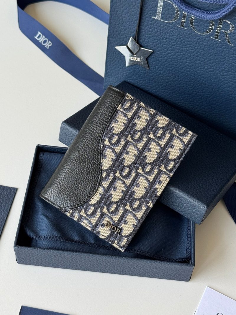 CD Saddle Passport Beige Black Jacquard Cowhide