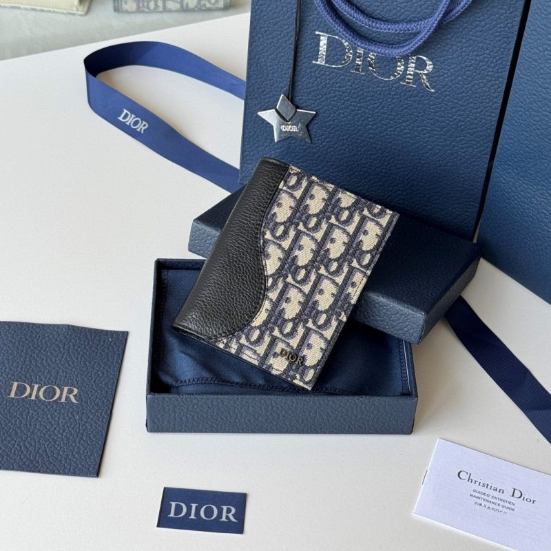 CD Saddle Passport Beige Black Jacquard Cowhide