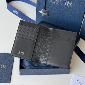 CD Saddle Passport Beige Black Jacquard Cowhide