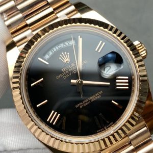 Rolex Day-Date 40mm Pink Gold Black Dial