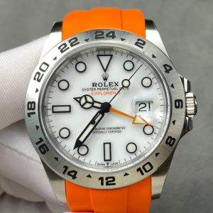 Rolex Explorer II 42mm Orange Silver White Dial