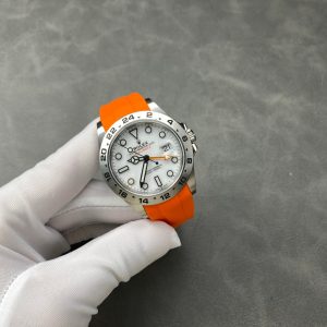 Rolex Explorer II 42mm Orange Silver White Dial
