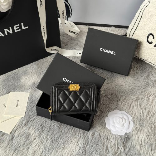 imgHD_80e46a01_20250318_i1742274741758_3573_0_0_jpg CC Classic Boy Coin Purse Black Gold-tone Lambskin 242886