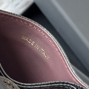 CC Accordion Card Holder Black Gold-tone Metal Caviar 242648