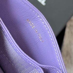 CC Accordion Card Holder Purple Gold-tone Metal Caviar 242657