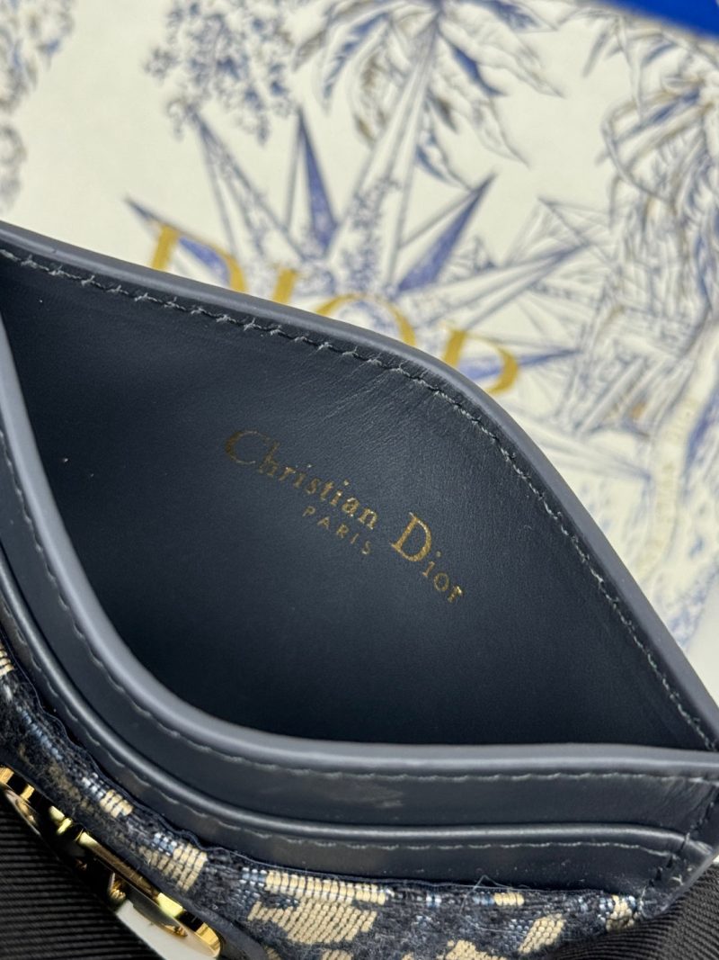 CD 30 Montaigne Freesia Card Holder 10cm Blue Jacquard