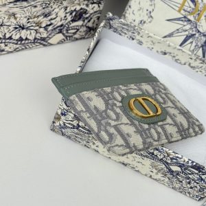 CD 30 Montaigne Freesia Card Holder 10cm Grayish Jacquard