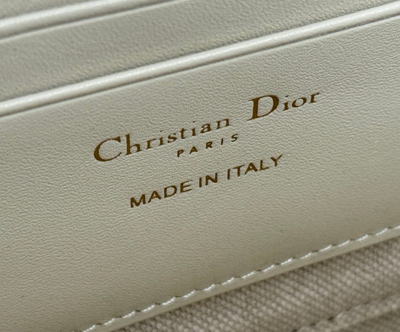 CD 30 Montaigne Dea Pouch 26cm White Blue Jacquard 258615