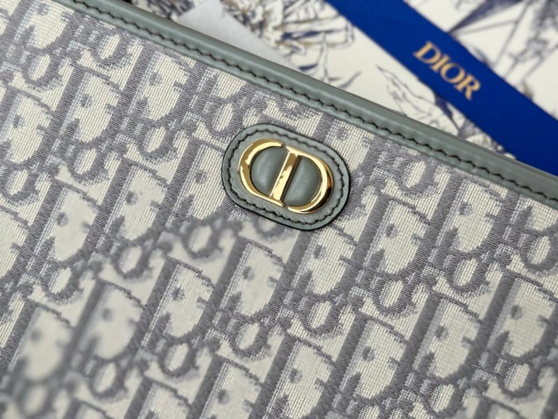 CD 30 Montaigne Dea Pouch 26cm Grayish Jacquard 258617