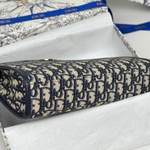 CD 30 Montaigne Dea Pouch 26cm Blue Jacquard 258619