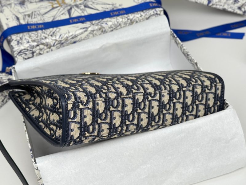 CD 30 Montaigne Dea Pouch 26cm Blue Jacquard 258619