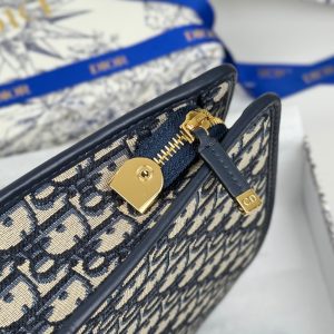 CD 30 Montaigne Dea Pouch 26cm Blue Jacquard 258619