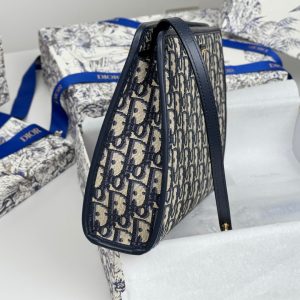 CD 30 Montaigne Dea Pouch 26cm Blue Jacquard 258619