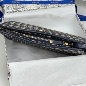 CD 30 Montaigne Dea Pouch 26cm Blue Jacquard 258619