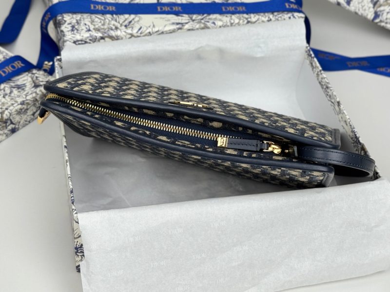 CD 30 Montaigne Dea Pouch 26cm Blue Jacquard 258619