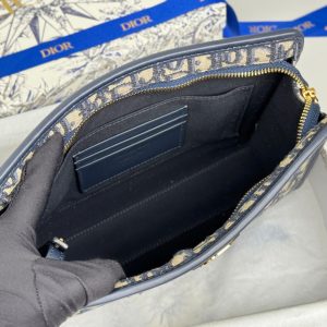 CD 30 Montaigne Dea Pouch 26cm Blue Jacquard 258619