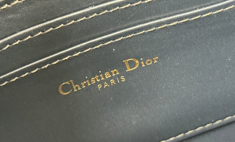 CD 30 Montaigne Avenue Pouch with Flap 30cm Blue Jacquard