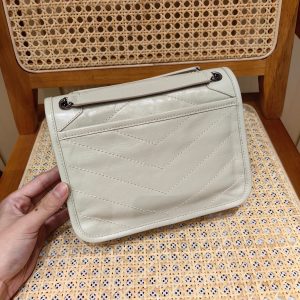 YSL Niki Baby Bag Light Beige Calfskin 338902