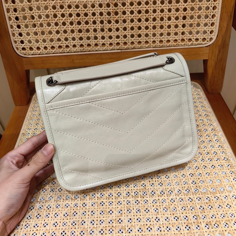 YSL Niki Baby Bag Light Beige Calfskin 338902