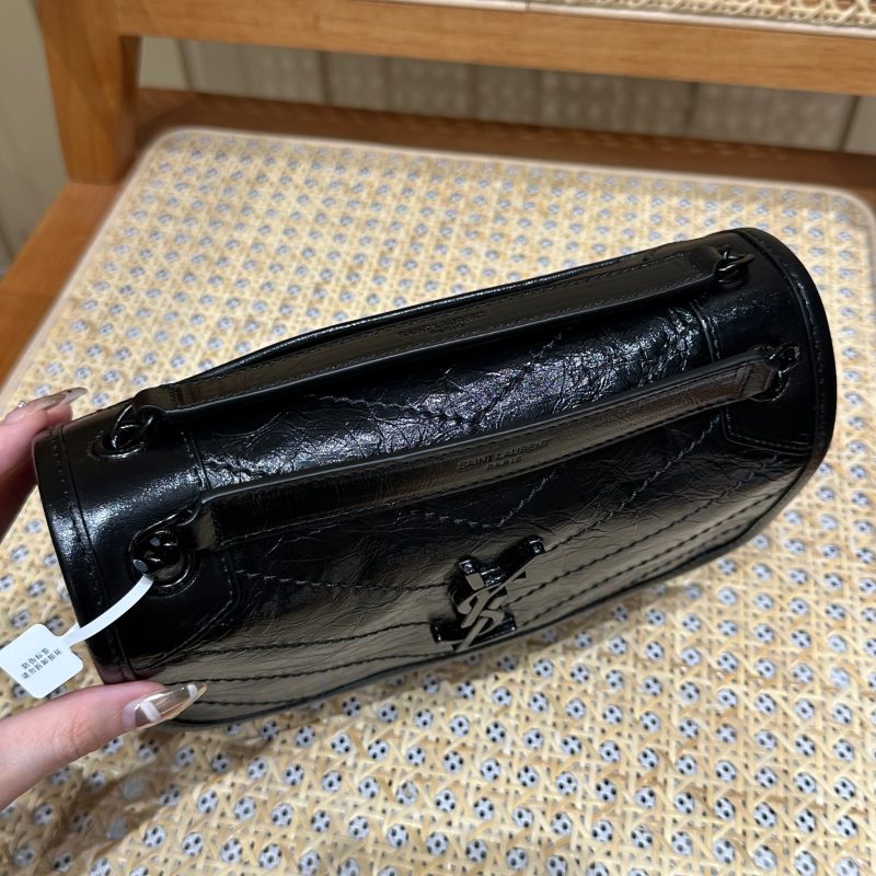 YSL Niki Baby Bag Black Calfskin 338910