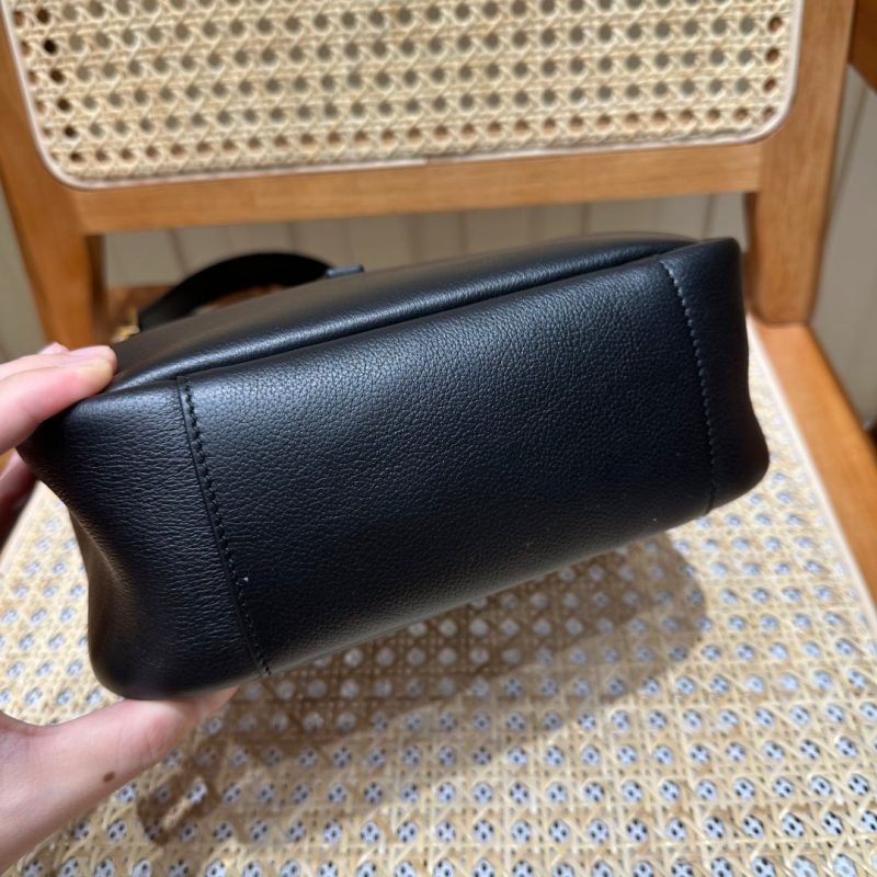 YSL Bag 22cm Black Gold Raffia Cowhide