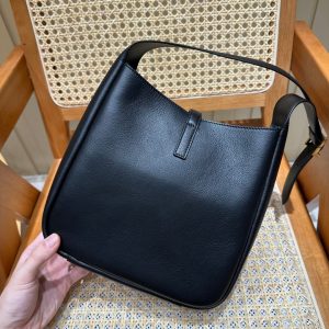 YSL Bag 22cm Black Gold Raffia Cowhide