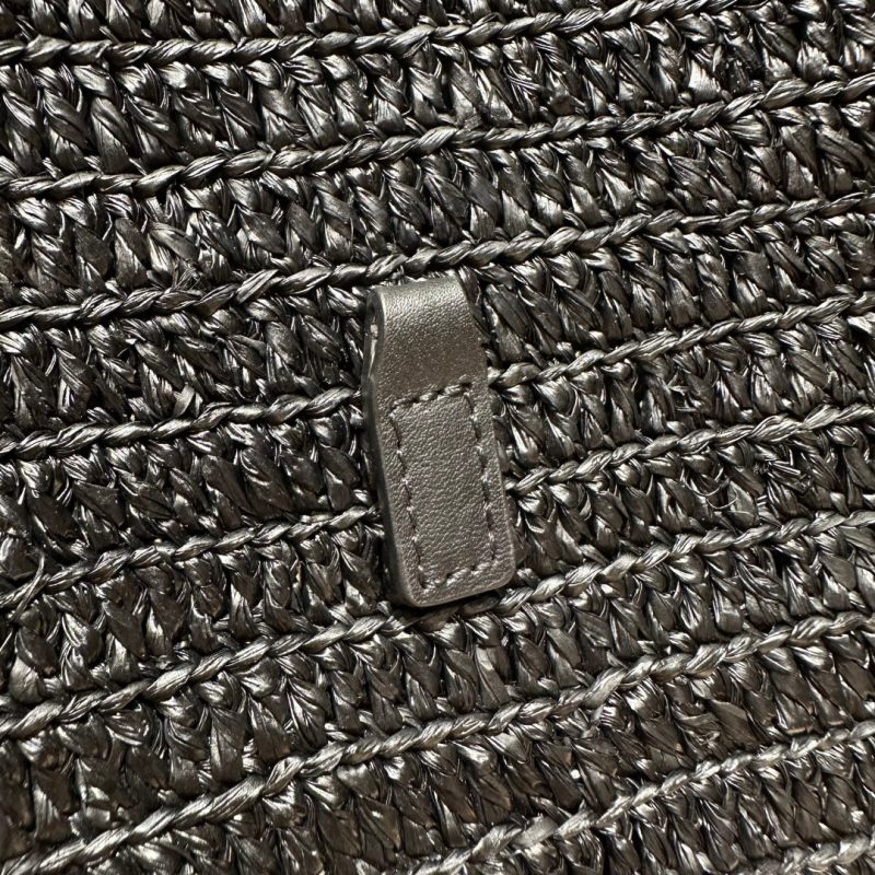 YSL Bag 22cm Black Gold Raffia Cowhide