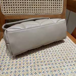 YSL Loulou Puffer Quilted Bag Beige Gold Lambskin 338806