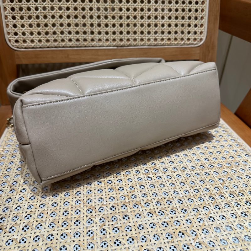 YSL Loulou Puffer Quilted Bag Beige Gold Lambskin 338806