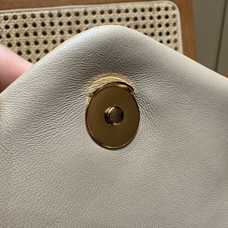 YSL Loulou Puffer Quilted Bag Beige Gold Lambskin 338806