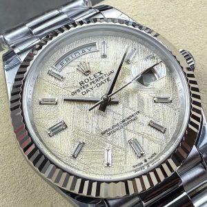 Rolex Day-Date 40mm Silver Gold